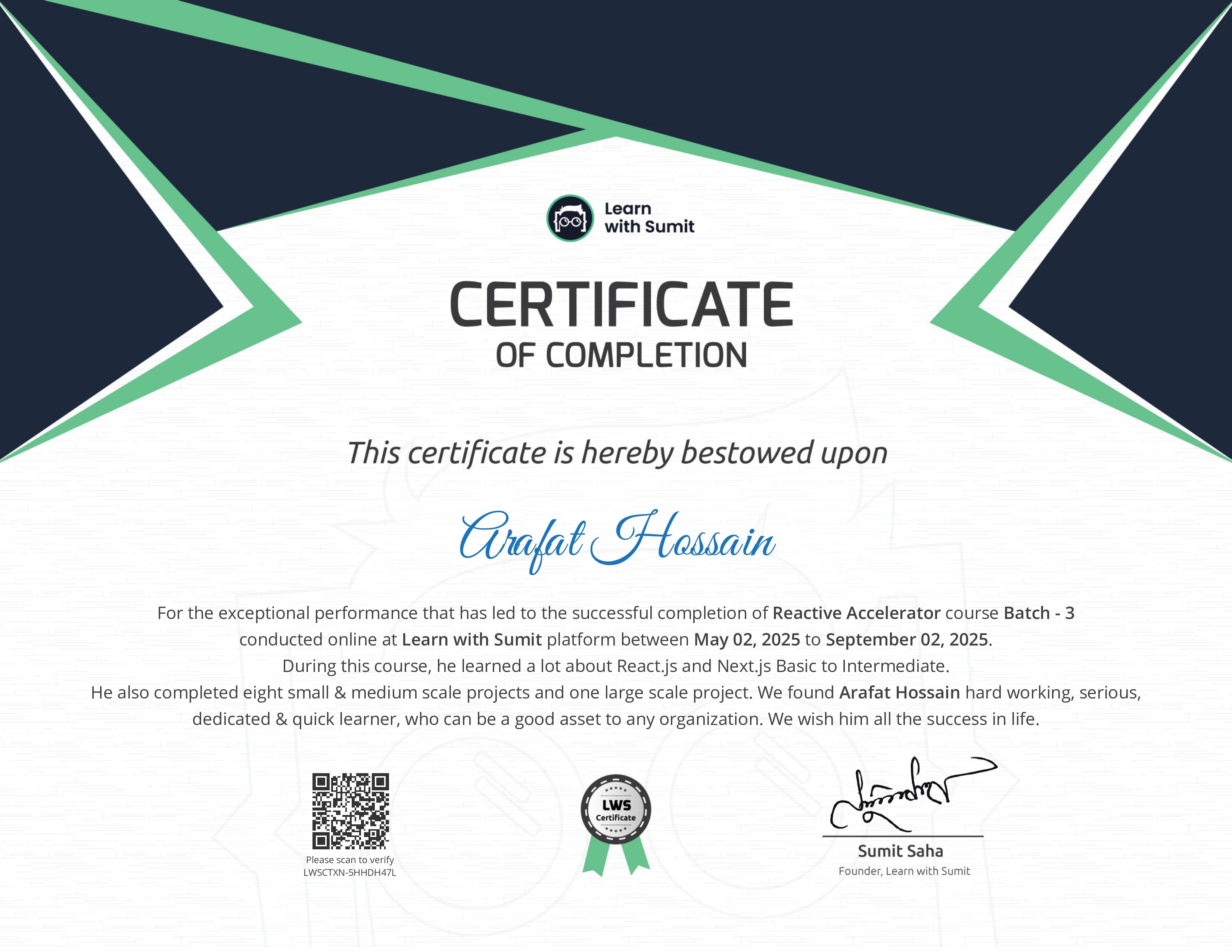 Reactive Accelerator